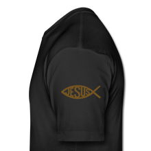 Load image into Gallery viewer, FISHER OF MEN- Premium Fitted Cotton/Poly T-Shirt - black