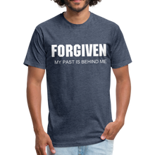 Load image into Gallery viewer, FORGIVEN- Men's Premium Fitted Cotton/Poly T-Shirt by Next Level - heather navy