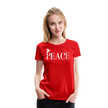Load image into Gallery viewer, PEACE-Premium Woman's T - red