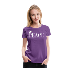 Load image into Gallery viewer, PEACE-Premium Woman's T - purple