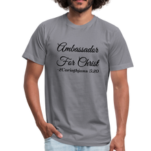 Load image into Gallery viewer, AOC-MEN'S PREMIUM- Jersey T-Shirt by Bella + Canvas - slate