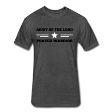 Load image into Gallery viewer, ARMY OF THE LORD-MEN'S PREMIUM Fitted Cotton/Poly T-Shirt by Next Level - heather black