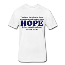 Load image into Gallery viewer, HOPE-Men's Fitted Cotton/Poly T-Shirt by Next Level - white