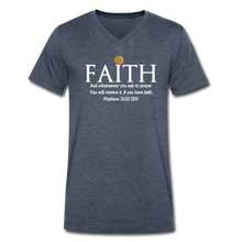 Load image into Gallery viewer, Faith-Men's V-Neck T-Shirt - heather navy