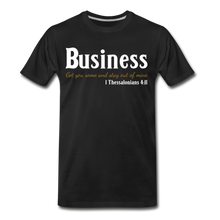 Load image into Gallery viewer, Business-Big & Tall Men’s Premium T-Shirt SZ up to 5X - black
