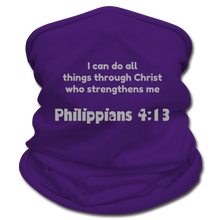 Load image into Gallery viewer, I can do all things...-Multifunctional Scarf | Tan’s Club - purple