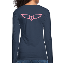 Load image into Gallery viewer, Favor-Women's Premium Long Sleeve T-Shirt - navy