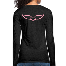 Load image into Gallery viewer, Favor-Women's Premium Long Sleeve T-Shirt - charcoal gray