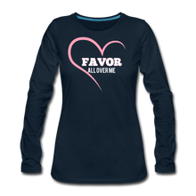 Load image into Gallery viewer, Favor-Women's Premium Long Sleeve T-Shirt - deep navy