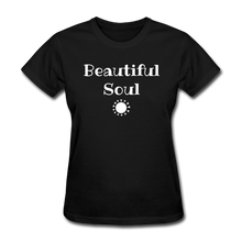 Load image into Gallery viewer, Beautiful Soul Women's T-Shirt-whtpt - black