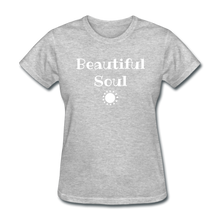 Load image into Gallery viewer, Beautiful Soul Women's T-Shirt-whtpt - heather gray