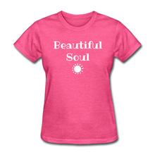 Load image into Gallery viewer, Beautiful Soul Women's T-Shirt-whtpt - heather pink