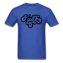Load image into Gallery viewer, Faith retro-Unisex Classic T-Shirt - royal blue