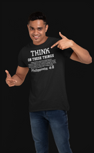 Load image into Gallery viewer, THINK-MEN'S Fitted Cotton/Poly T-Shirt.
