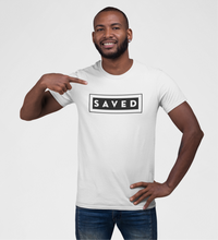 Load image into Gallery viewer, SAVED-MEN'S Fitted Cotton/Poly T-Shirt
