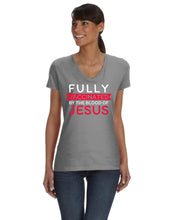 Load image into Gallery viewer, I’m Vaccinated-Ladies' 8.3 oz./lin. yd. HD Cotton V-Neck T-Shirt | L39VR
