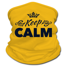 Load image into Gallery viewer, Keep Calm Neck Gaiter/Scarf - sun yellow
