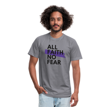 Load image into Gallery viewer, NO FEAR-Men's Premium Jersey T-Shirt - slate
