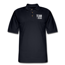 Load image into Gallery viewer, TEAM JESUS PASTOR-Men's Pique Polo Shirt - midnight navy

