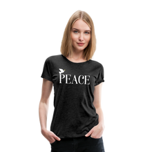 Load image into Gallery viewer, PEACE-Premium Woman's T - charcoal gray
