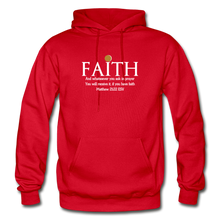 Load image into Gallery viewer, FAITH- Heavy Blend Adult Hoodie - red
