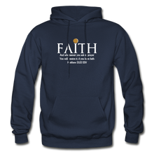 Load image into Gallery viewer, FAITH- Heavy Blend Adult Hoodie - navy
