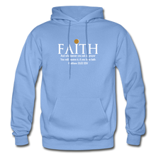 Load image into Gallery viewer, FAITH- Heavy Blend Adult Hoodie - carolina blue
