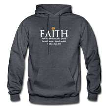 Load image into Gallery viewer, FAITH- Heavy Blend Adult Hoodie - charcoal gray
