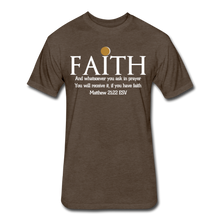 Load image into Gallery viewer, Faith Men's-Fitted Cotton/Poly T-Shirt by Next Level - heather espresso
