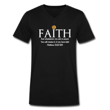 Load image into Gallery viewer, Faith-Men's V-Neck T-Shirt - black
