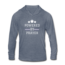 Load image into Gallery viewer, POWER-Unisex Tri-Blend Hoodie Shirt - heather blue
