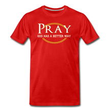 Load image into Gallery viewer, PRAY BIG &amp; TALL-Men's Premium T-Shirt - red
