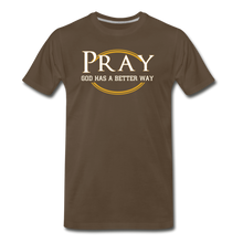 Load image into Gallery viewer, PRAY BIG &amp; TALL-Men's Premium T-Shirt - noble brown
