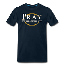 Load image into Gallery viewer, PRAY BIG &amp; TALL-Men's Premium T-Shirt - deep navy
