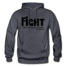 Load image into Gallery viewer, FIGHT-BIG &amp; TALL Heavy Blend Adult Hoodie - charcoal gray
