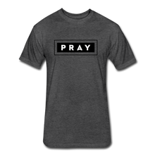Load image into Gallery viewer, PRAY-MEN'S Fitted Cotton/Poly T-Shirt by Next Level - heather black
