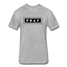 Load image into Gallery viewer, PRAY-MEN'S Fitted Cotton/Poly T-Shirt by Next Level - heather gray
