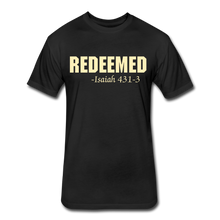 Load image into Gallery viewer, REDEEMED Men's Fitted Cotton/Poly T-Shirt - black
