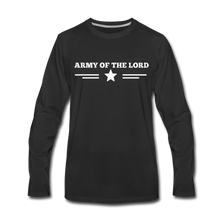 Load image into Gallery viewer, ARMY- Men's Long Sleeve T-Shirt - black
