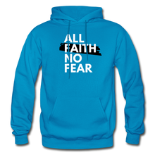 Load image into Gallery viewer, NO FEAR- Heavy Blend Adult Hoodie - turquoise
