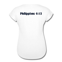 Load image into Gallery viewer, Train Hard-Women's Tri-Blend V-Neck T-Shirt - white
