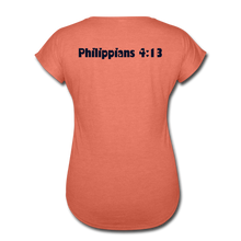 Load image into Gallery viewer, Train Hard-Women's Tri-Blend V-Neck T-Shirt - heather bronze
