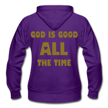 Load image into Gallery viewer, GOD IS GOOD- Heavy Blend Women's Zip Hoodie - purple
