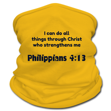 Load image into Gallery viewer, I can do all things...-Multifunctional Scarf | Tan’s Club - sun yellow
