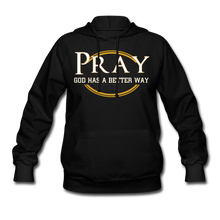 Load image into Gallery viewer, Pray-Women's Hoodie - black
