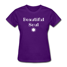 Load image into Gallery viewer, Beautiful Soul Women's T-Shirt-whtpt - purple
