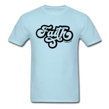 Load image into Gallery viewer, Faith retro-Unisex Classic T-Shirt - powder blue
