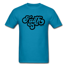 Load image into Gallery viewer, Faith retro-Unisex Classic T-Shirt - turquoise
