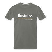 Load image into Gallery viewer, Business Men's Premium T-Shirt - asphalt gray
