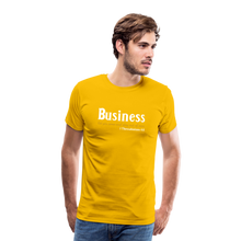 Load image into Gallery viewer, Business Men's Premium T-Shirt - sun yellow
